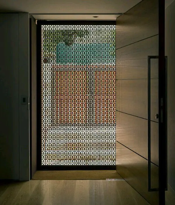 Natural light through jaali work window