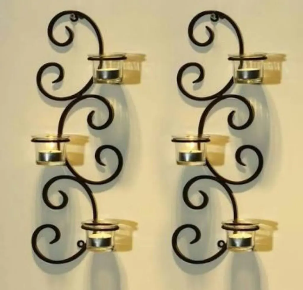 Wall hanging candles made of MS and plastic