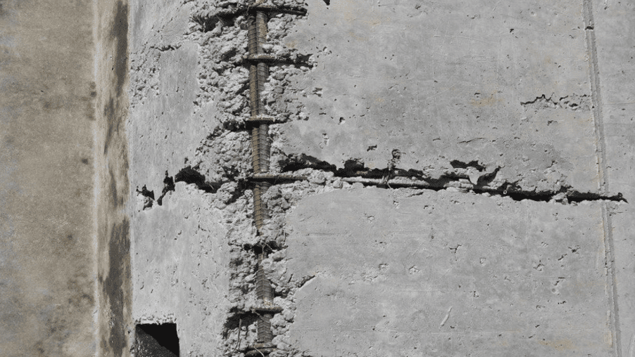 honeycomb-in-concrete