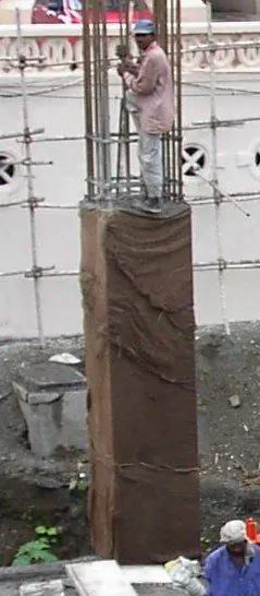 Finishing of Coloumn Concrete