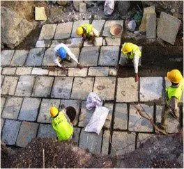 Laying of Kota Stone
