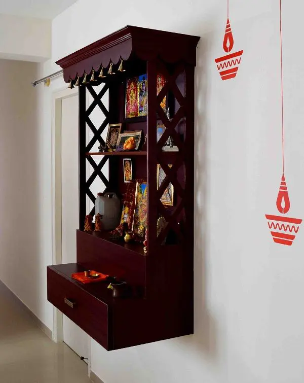 Location Idea 2 - Pooja room in Corner Space