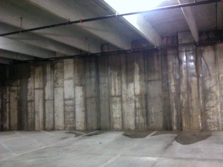Water leakges in a concrete structure