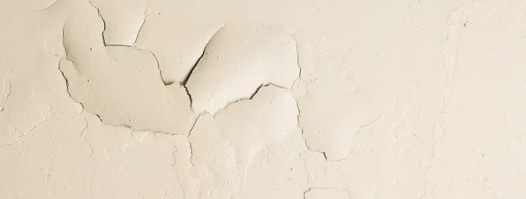 flaking of paint due to dampness
