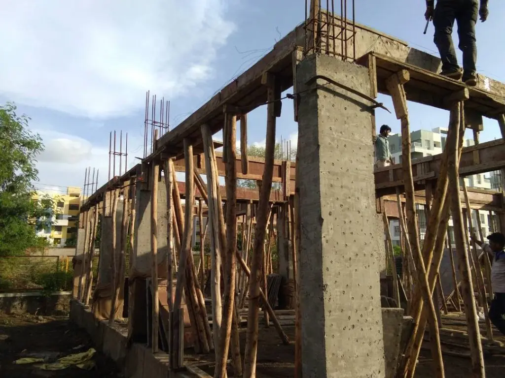 Hacking of RCC surface before External Plastering