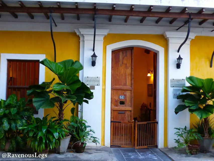 Front Entry of a Pondicherry House