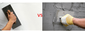 Comparison between Gypsum Plaster and Cement Plaster