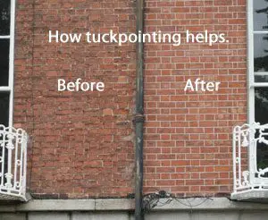Tuck Pointing of Red Brick Masonry