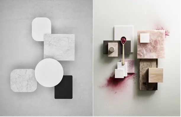 Materials Boards to give a soothing look