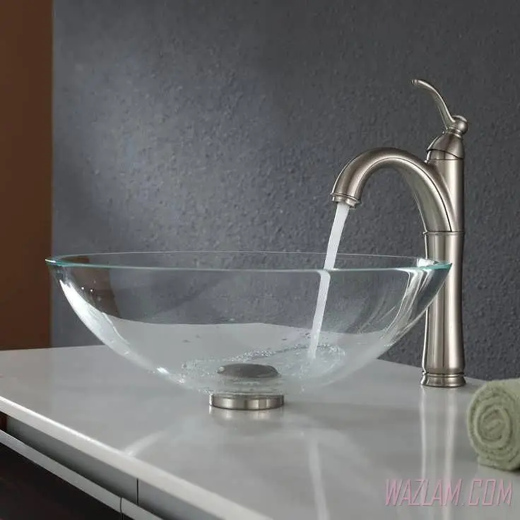 Glass Counter Top Vessel Sink