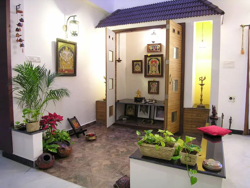 Modern Pooja Room Design in Chennai Homes