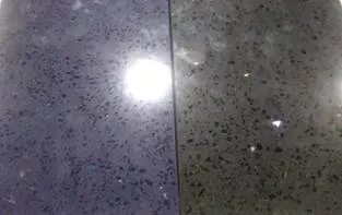 Quartz Countertop in blue and black colour