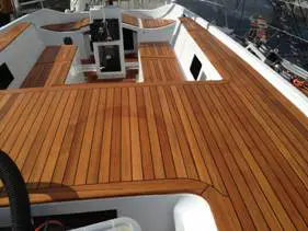 Teak wood as boat flooring