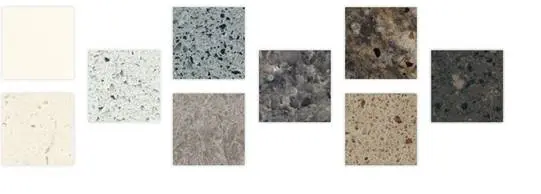 Variations available in Quartz Countertops