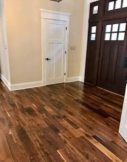 Walnut wooden flooring
