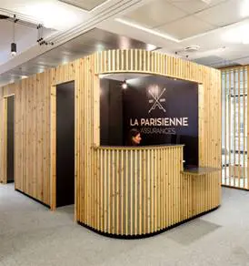 cabin made of pine wood walls