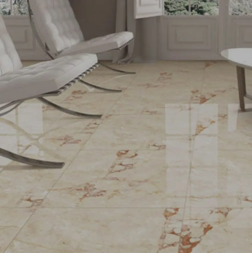 Installed Vitrified Flooring Tiles in Living area