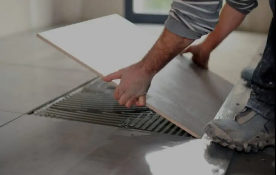 Laying of Vitrified tiles on motar laid 2