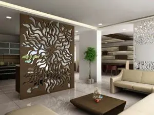 Use of Jali Panel as Partition Panel