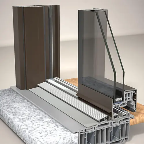 Aluminum door window section profiles