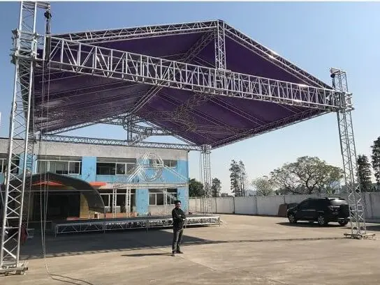 Long span Truss made of aluminium
