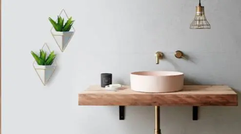 brass colored fittings