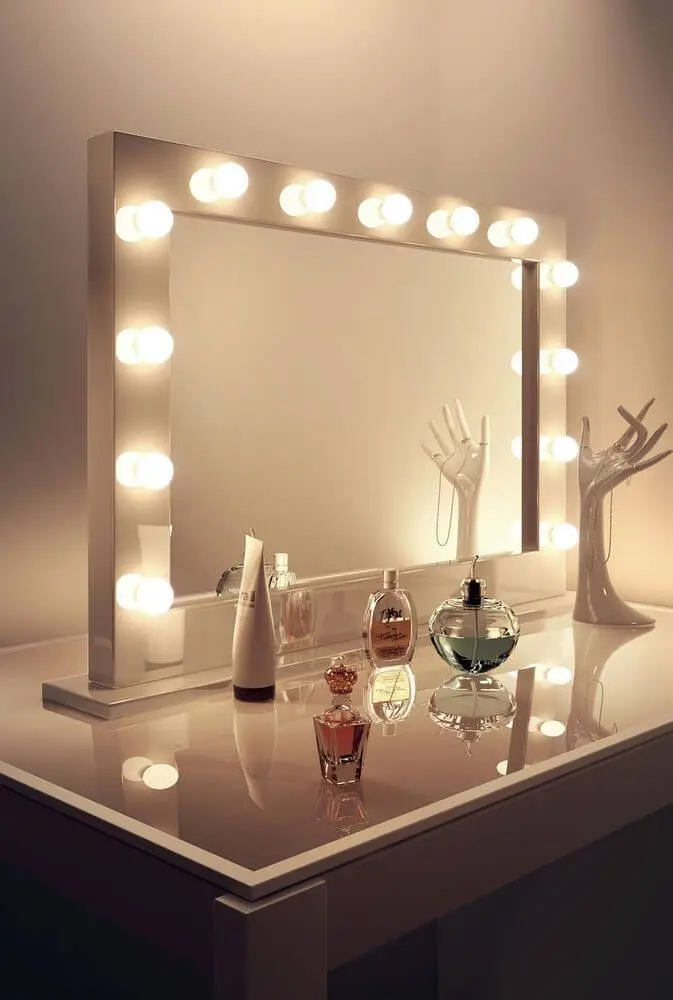 Vanity lights installed next to mirrors