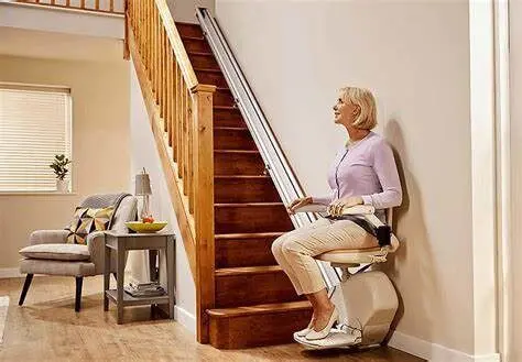 An escalator for disabled people to access stairs