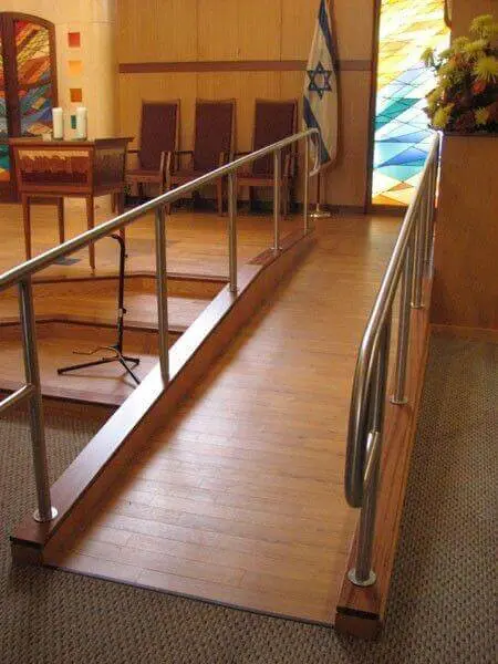 Ramps to easily access floors for disabled