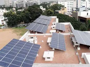 Solar roof top plant for generating power