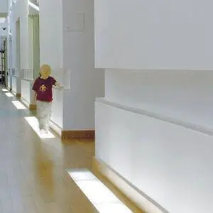 textures and cutouts in walls for visually disable people to navigate