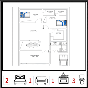 2 BHK house plan