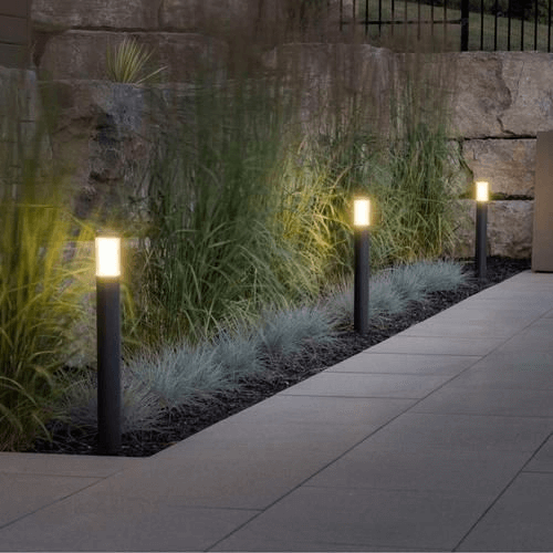 Landscape lighitng installed in a farmhouse