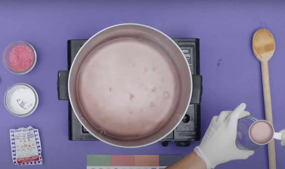 preparation of agar a gelatanious substance made from seaweed