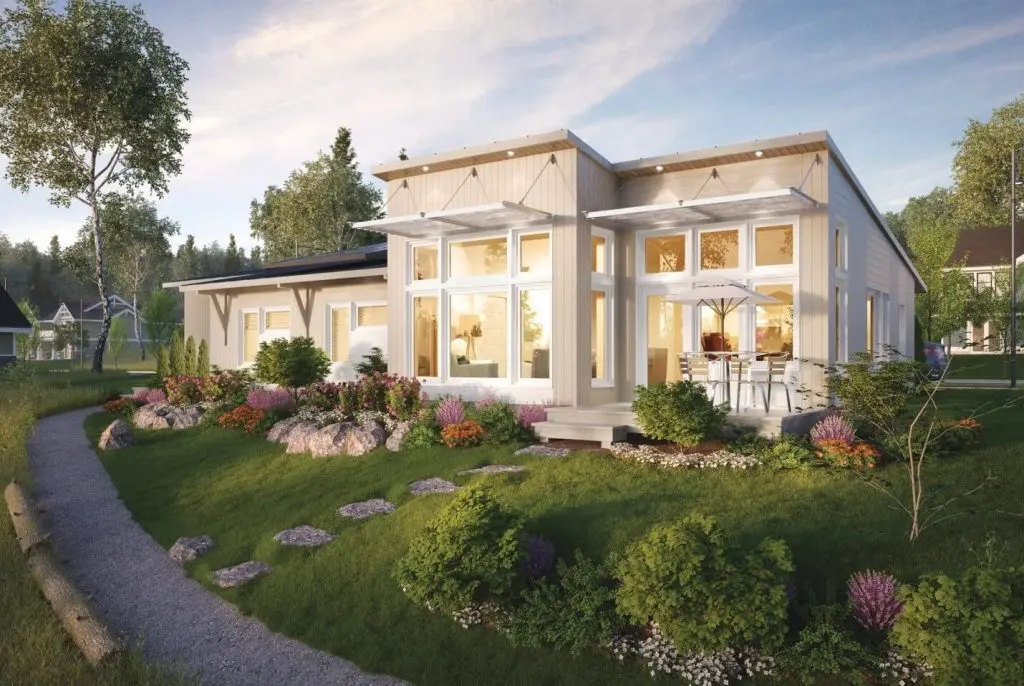 A house with lot of natural ventilation and windows for creating net zero homes