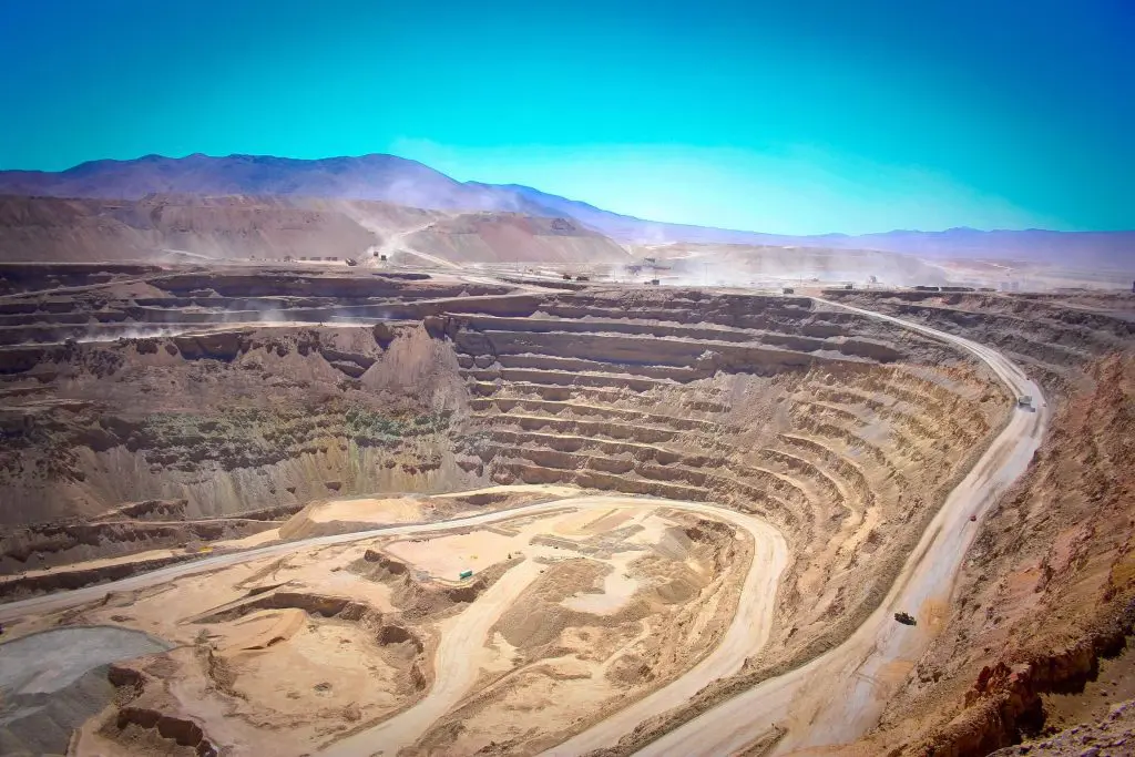 A quarry for construction material