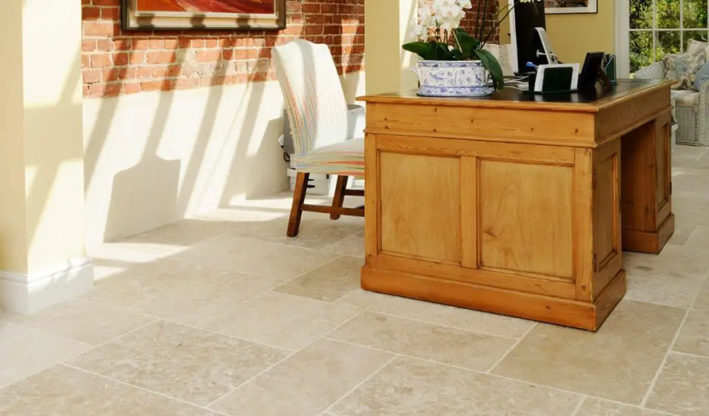 Limestone Flooring in Indian Living Room