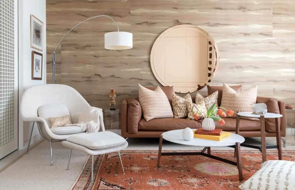 picture of living area with beautiful sofa set