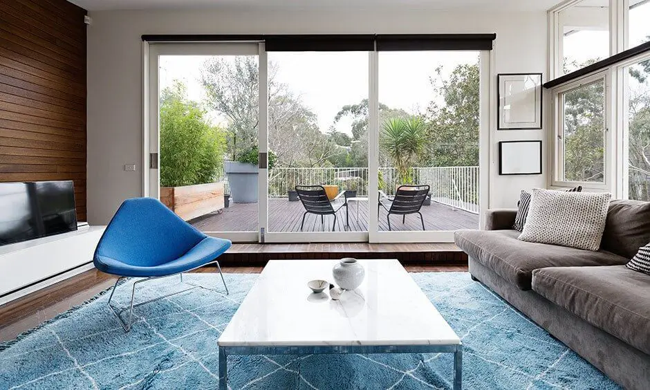 Picture of living area with some open space