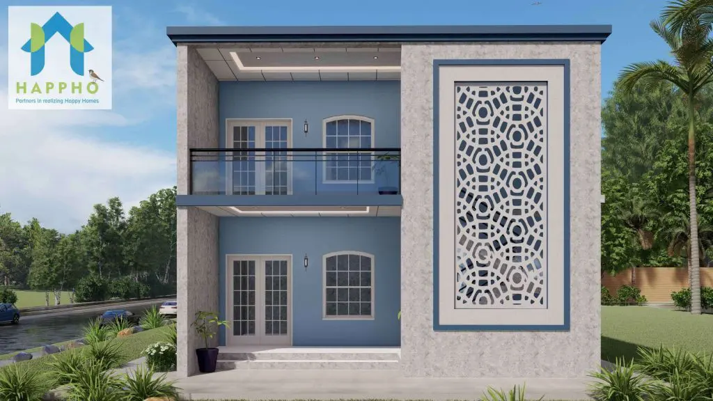 modern and single floor house plan for Indian style house