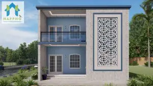 modern and single floor house plan for Indian style house