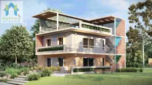 modern and single floor house design