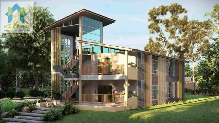 house elevation design for 2 bedroom house plan