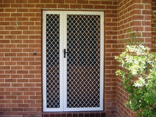 Wooden And Steel Balcony Safety Door Grill Window Door