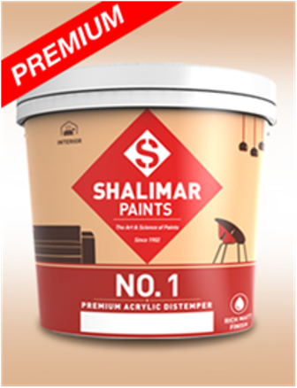 Get Best Quote for Shalimar No.1 Premium Acrylic Distemper (Grade-3) Online