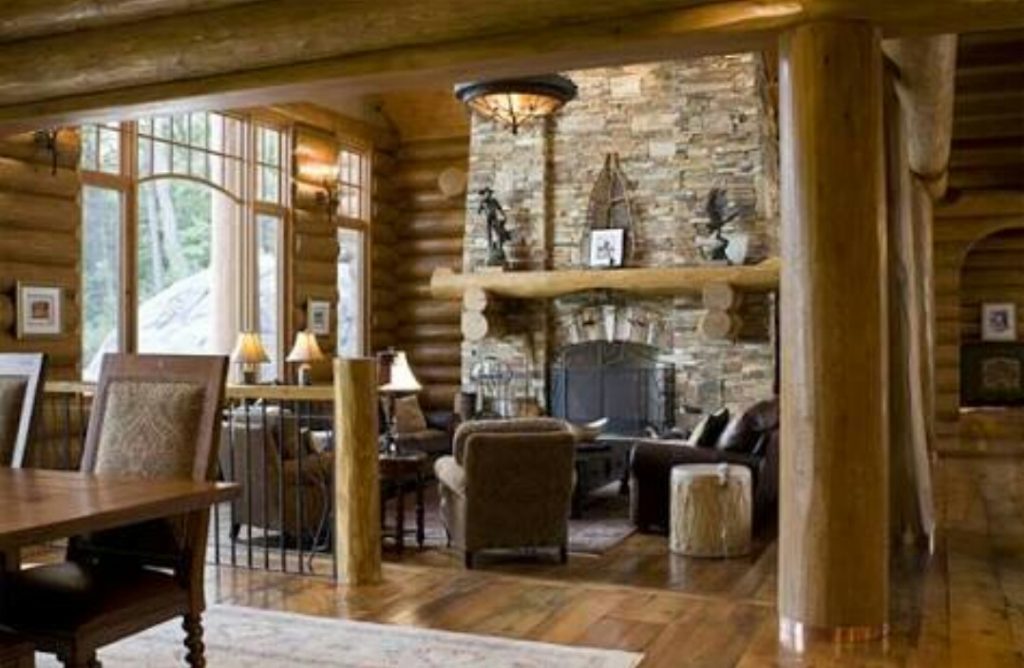 Rustic Styled Living Room Design