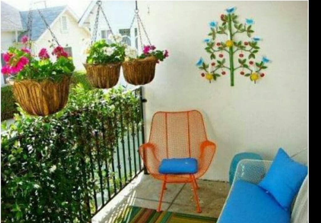 potted plants and creepers in balcony and terraces