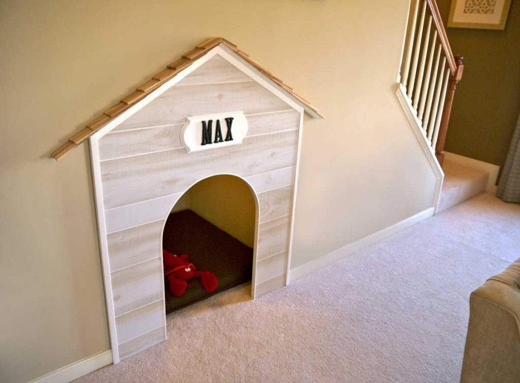 Dog house underneath the staircase