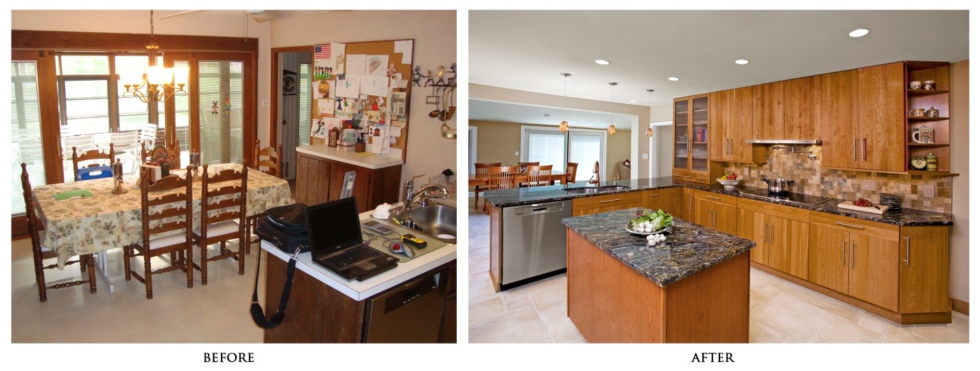 Kitchen Before and After Renovaation