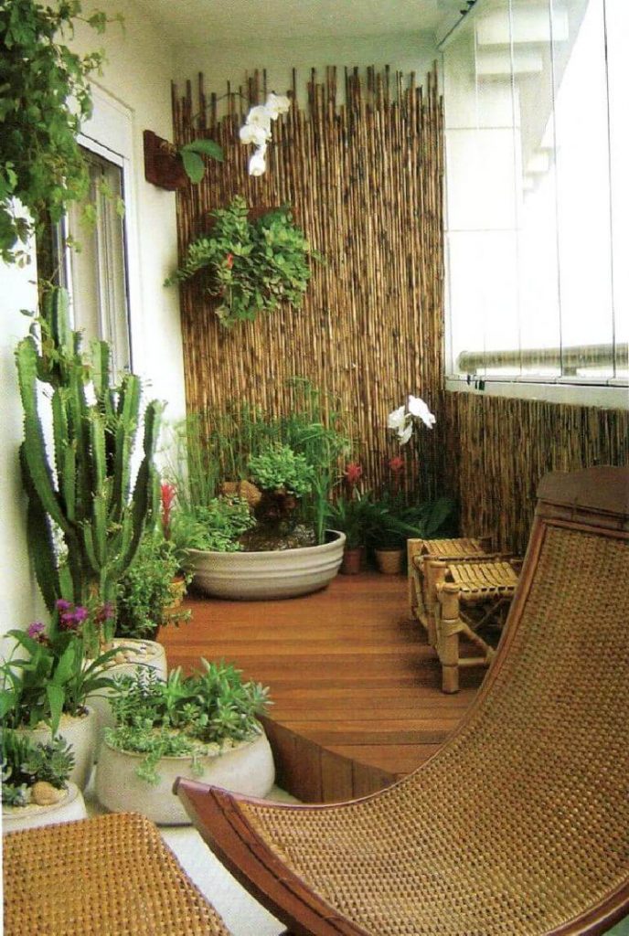 A garden nursery in balcony of a living room